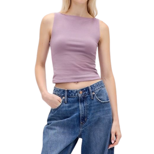 Loose Knitted Tank <b>Top</b> Women 100% Cotton Eco-Friendly Lightweight Breathable <b>Feathers</b> Embellished Streetwear OEM Manufacturer - Product Image 2