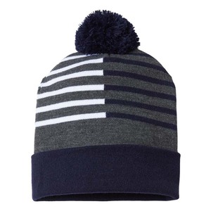 Gorro de Invierno Unisex de Punto Acrílico con Pompón, Gorro Suave - Product Image 2