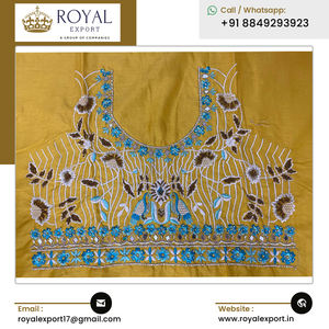 Lehenga choli ชุดงานแต่งงานผ้าซาตินมาเลย์ผ้าซาตินพร้อม zari และงานปักสำหรับผู้ซื้อจำนวนมาก - Product Image 6