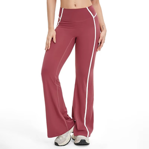 Pantalones de Yoga Deportivos de Alta Gama para Mujer, Casuales, Acampanados, de Cintura Alta con Cordón, de Secado Rápido y Ecológicos para Correr y Hacer Ejercicio - Product Image 5