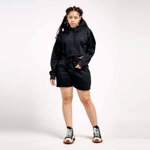 ชุดเสื้อครอปและกางเกงขาสั้นผ้าฟลีซสำหรับผู้หญิงทันสมัย-นุ่มสบายและเหมาะสำหรับใส่อยู่บ้านชุดลำลองหรือพักผ่อนในบ้าน - Product Image 4