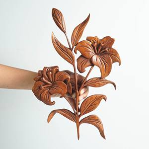 Artículo de talla de madera de diseño moderno, venta al por mayor, arte colgante de pared tallado en madera para decoración del hogar y la cocina - Product Image 4