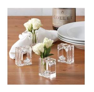 Porte-serviettes en acrylique 100% personnalisé, design géométrique, fabrication artisanale, fabricant de porte-serviettes pour la maison, l'hôtel, la vaisselle - Product Image 1