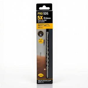 ดอกสว่านโรตารี่ SDS Plus 5X ขนาด 24.0 มม. สำหรับงานก่ออิฐและคอนกรีต ความยาวใช้งาน 450 มม. และความยาวรวม 400 มม. SDS Plus - Product Image 2