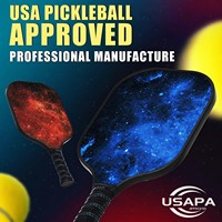 Ensemble de raquettes de pickleball en fibre de verre ou en fibre de carbone avec 4 balles de pickleball et sac de pickleball portable, pour l'exercice en intérieur et en extérieur