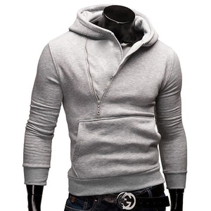 Conjuntos de chándales de poliéster bordados para hombre, sudaderas con cremallera personalizadas, sudaderas con capucha de marca cálidas para exteriores para hombre - Product Image 1