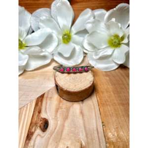 Navajo Handmade Pink <b>Opal</b> (Man-Made) and Sterling Silver Cuff <b>Bracelet</b> Pearl Bangles & <b>Bracelets</b> Collection - Product Image 1