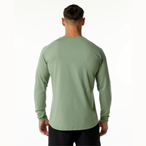 ผู้ชายแขนยาวกีฬากีฬาเสื้อยืดท็อปส์ซูผู้ชายยิมเสื้อยืด - Product Image 3