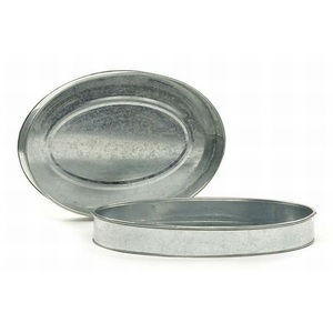 Meilleur prix de vente Plateau de service rond en fer galvanisé avec poignée dorée pour la maison et l'hôtel Plateaux de service pour collations de table - Product Image 6