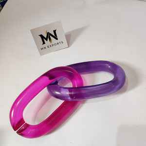 Chaînes en résine transparente colorées de grande taille pour la décoration murale en DIY, accessoires de rideaux de séparation de pièce, Diwali - Product Image 4