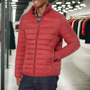 High Quality Men's Winter Puffer Coat with Zipper Hood Custom Bubble <b>Jackets</b> <b>Canvas</b> Fabric Top High Street Style Puffer <b>Jacket</b> - Product Image 1