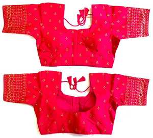 เสื้อสายไหม vrinda เสื้อทางการสำหรับฤดูร้อนที่มีลวดลายเปิดด้านหน้าและมีปมที่สวยงามพร้อมที่จะสวมใส่เสื้อที่เรียบง่าย - Product Image 6