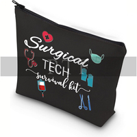 Trousse de toilette et de maquillage compacte pour techniciens chirurgicaux, kit d'accessoires de voyage pour le personnel médical, usage quotidien et extérieur décontracté par Raw to Fine