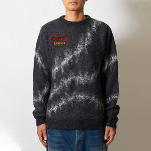 Pull à col rond pour homme, chaud, lourd, à manches longues, vêtements d'hiver, surdimensionné, design tricoté personnalisé, vente chaude - Product Image 1