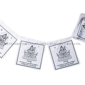 ชุดธงบูชาพุทธศาสนา ทิเบต ไวท์ทารา สำหรับบำบัดรักษา ตกแต่งบ้าน สวน ผนัง ของขวัญวันเกิด วันหยุด - Product Image 1