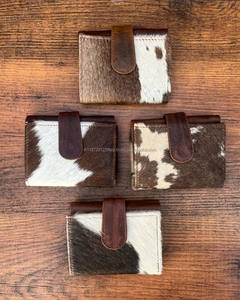 Nouvelle pochette en cuir de fourrure de vachette véritable Nouveau design élégant multi-usages Western vente chaude véritable peau de vache petits portefeuilles pour les femmes - Product Image 4