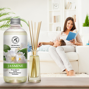 Aromatika Natural Jasmine Aroma <b>Diffuser</b> <b>Refill</b> Liquid 500ml Long Lasting Room Fragrance <b>Reed</b> <b>Diffuser</b> <b>Oil</b> - Product Image 5