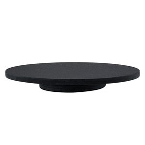Grand plateau tournant en marbre Lazy Susan Plateau de table à manger Centre de table Assiette de service Pièce au design simple - Product Image 3