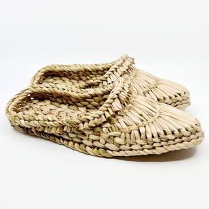 Sandales plates confortables à vendre, pantoufles en jacinthe d'eau, sandales en fibre écologique, tongs - Product Image 2