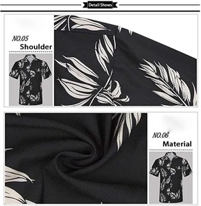 Chemise hawaïenne imprimée de plage pour hommes, chemise d'été boutonnée à manches courtes chemises décontractées à séchage rapide par Stitch Player - Product Image 6