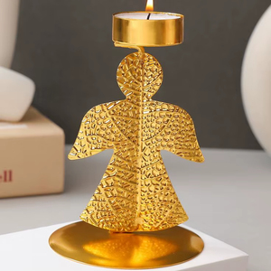 New Angel Design Candle Holder for Diwali Decorative <b>Tea</b> Light <b>Stand</b> Home Office Centerpiece Festive Occasion Decor - Product Image 1