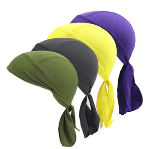 Bandana de pirate respirant à séchage rapide avec logo personnalisé en gros, évacuation de l'humidité, absorption de la transpiration, course à pied, cyclisme, Durag - Product Image 2