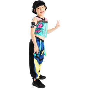 Disfraz de Zoey Core Look de Demon Hunters de K-Pop, Incluye Top, Pantalones, Brazalete y Vestido Elegante de K-Pop - Product Image 6