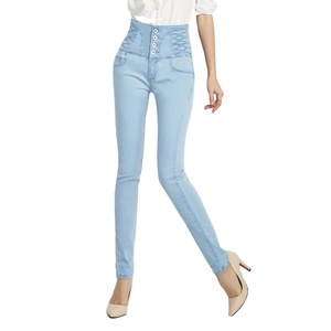 Stretch Regular Fit Pants Business Casual Estilo clásico Moda Mid Pantalones Jeans de mezclilla para hombres - Product Image 1