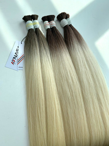 Extensions de cheveux humains vierges vietnamiens soyeux 100g, prix usine, brésiliennes Deep Wave en vrac, Super Double Drawn, Nasa Hair Keratin - Product Image 6