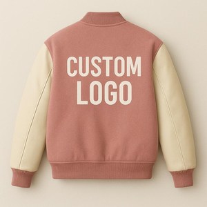 เสื้อขนสัตว์แขนเสื้อแจ็กเก็ตวาร์ซิตี้ปักลายตามสั่ง - Product Image 2