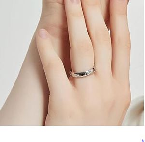 Fabricante de joyería personalizada simple 925 anillo de banda hecho a mano de plata esterlina joyería al por mayor para mujeres y niñas - Product Image 3