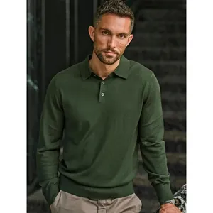Polo en laine mérinos tricoté sur mesure pour le merchandising promotionnel - Product Image 6