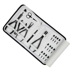 Kit d'installation et de retrait d'extensions de cheveux avec pince à micro-perles, pince à extensions adhésives, coupe-bande, crochet de sectionnement, clips à anneaux - Product Image 1