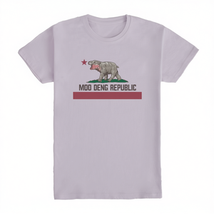 T-shirt Promozionali Moo Deng Republic Plus Size per Bambini per la Scuola e Occasioni Speciali - Product Image 2