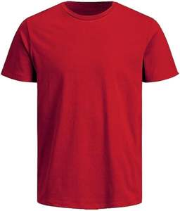 80% Algodón 20% poliéster 180 gramos venta al por mayor camisetas personalizadas 100% algodón camisetas lisas en blanco para hombres - Product Image 1