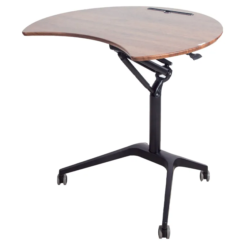 OEM yuvarlak yüksekliği ayarlanabilir ayakta masa kaldırma saygısız pnömatik gaz bahar yükseltici mobil ders masası