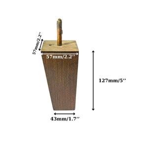 Custom Handmade Thick Square Oak Wooden Legs Elegant Beech/Walnut <b>Sofa</b> Feet Durable Furniture <b>Support</b> Hospital Outdoor Use - Product Image 6