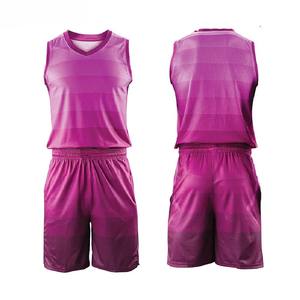 Uniforme réversible de basket-ball unisexe de haute qualité, tissu polyester sergé à séchage rapide, ensembles imprimés par sublimation personnalisée - Product Image 3