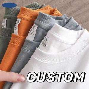 T-shirt surdimensionné vierge 100% coton de haute qualité T-shirts unis personnalisés pour l'impression T-shirt à épaules tombantes pour hommes - Product Image 6