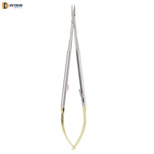 Soporte de aguja quirúrgico Castroviejo, instrumento quirúrgico Manual de 14cm con puntas de carburo de tungsteno, Kit Sutur, instrumento médico - Product Image 2