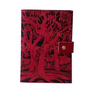 Gute Qualität Rot Hardcover Einfarbiges Cover Notebook für Business Nachfüllbare Travel Journals Benutzer definierte Notebook Cover Geschenk hülle