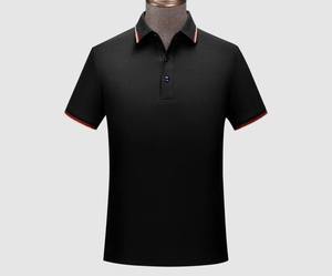 Polo de haute qualité pour hommes avec logo personnalisé en coton décontracté à manches courtes imprimé tissu tricoté vente en gros directe d'usine - Product Image 4