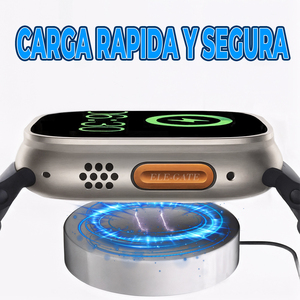 Smartwatch Sportivo da 49mm con Due Cinturini in Silicone, Schermo HD da 2.0'', Funzioni BT, Monitoraggio Salute e Attività Sportiva, Serie 9 Modello T900 Pro - Product Image 2