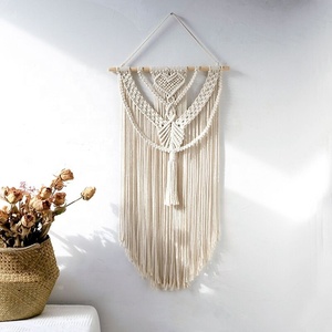 Arte de pared de macramé bohemio hecho a mano decoración del hogar Juego de varias piezas para cafetería artículos OEM de fabricación de Vietnam - Product Image 6