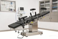 Table d'opération électrique, table chirurgicale CH-T300, quatre commandes intégrées, acier inoxydable 304, batterie