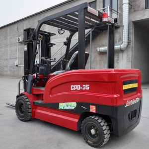 Truk Forklift Listrik 3 Ton Baterai Lithium Peralatan Penanganan Material Gudang Tinggi Angkat 3M Motor AC Pabrik Bersertifikasi CE ISO - Product Image 2