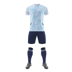 Diseño personalizado nuevos hombres uniformes de fútbol equipo de fútbol transpirable conjunto completo nueva llegada personalizado para mujeres y hombres uniforme de fútbol - Product Image 4
