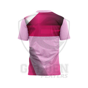 Camiseta bordada personalizada para hombre con estilo 2024, tela tejida de alta calidad, cuello redondo transpirable con cuello en O- V con logotipos en 3D - Product Image 3