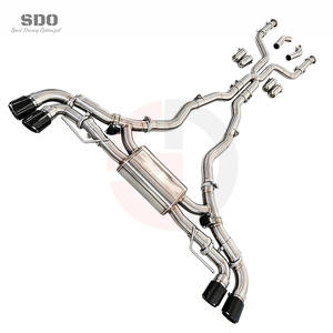 Tuyaux d'échappement Catback en acier inoxydable SD pour BMW X5 M60i G05 4.4T V8 2023+ Échappement performant avec soupape électronique et silencieux - Product Image 2