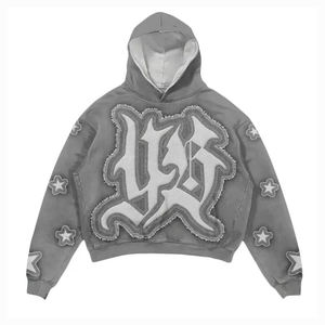 Conjunto Deportivo Personalizado de Diseño Urbano, 100% Algodón, con Apliques Bordados y Serigrafía, para Hombre, Sudadera con Capucha y Pantalones de Primera Calidad - Product Image 2